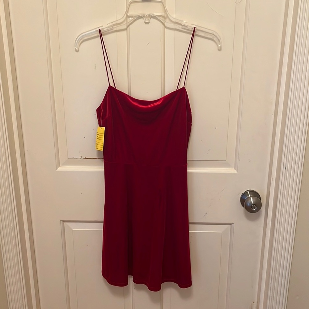 Red Velvet Urban Outfitters Dress